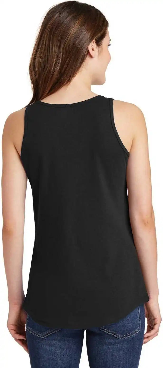 Port &amp; Company Lpc54tt Ladies Core Cotton Tank Top Jet Black