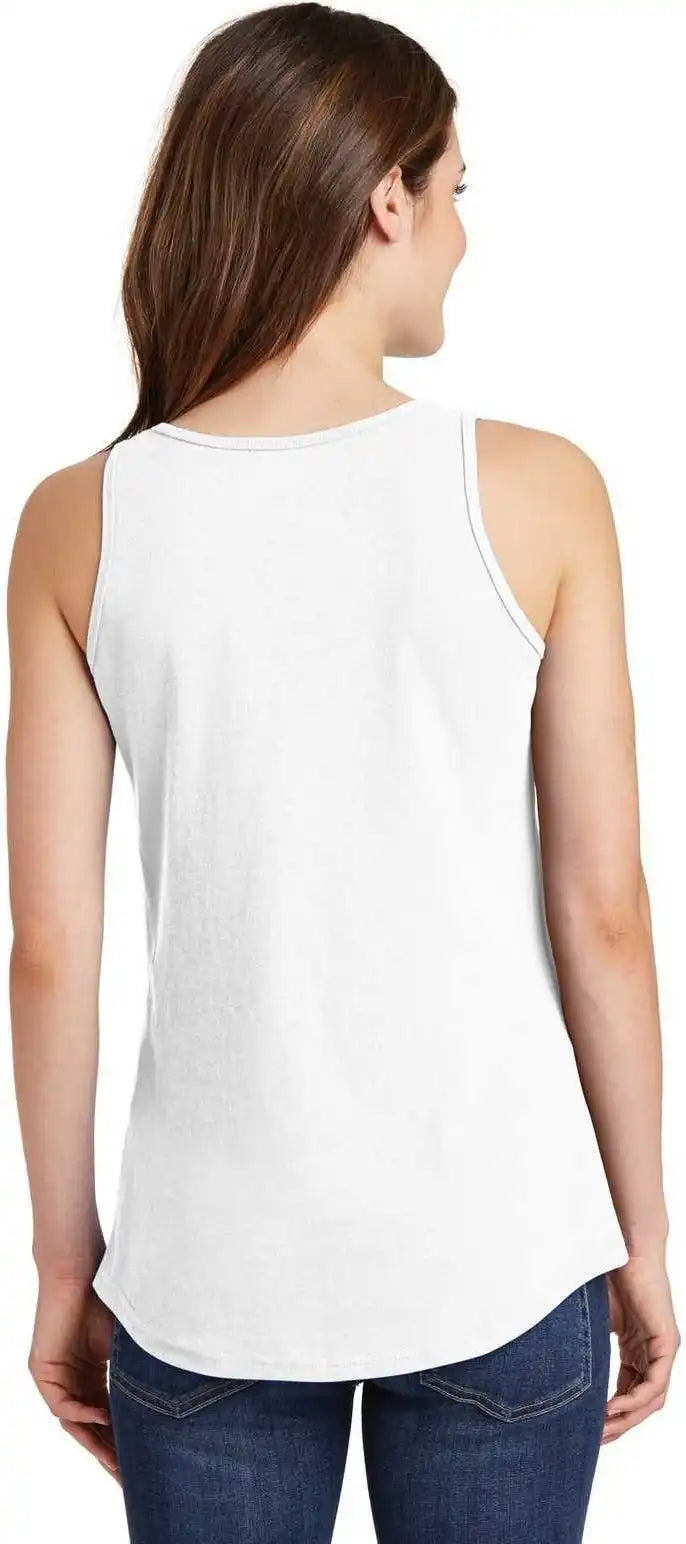 Port & Company Lpc54tt Ladies Core Cotton Tank Top - White