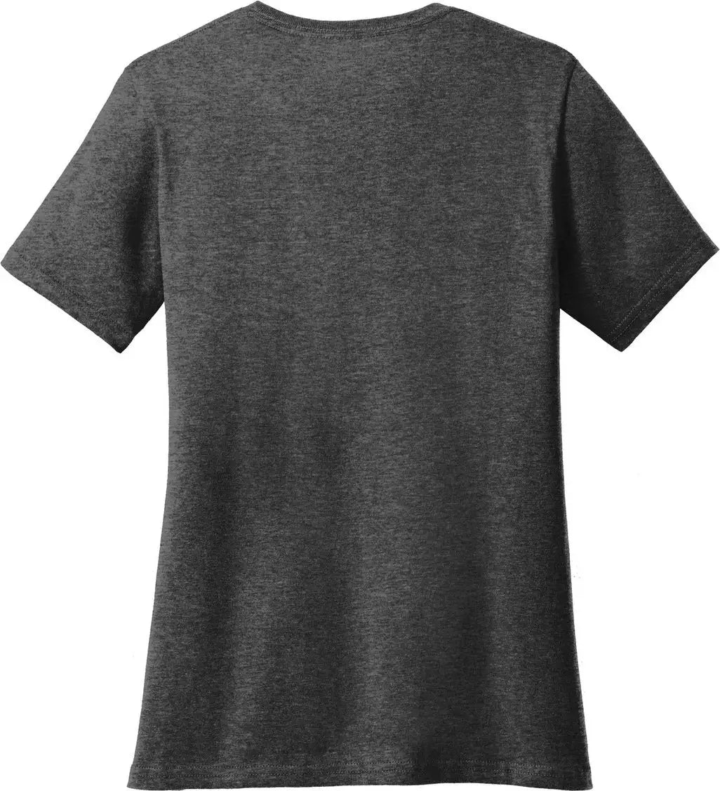 Port & Company Lpc54v co Women’s Core Cotton V-neck Tee - Dark Heather Gray