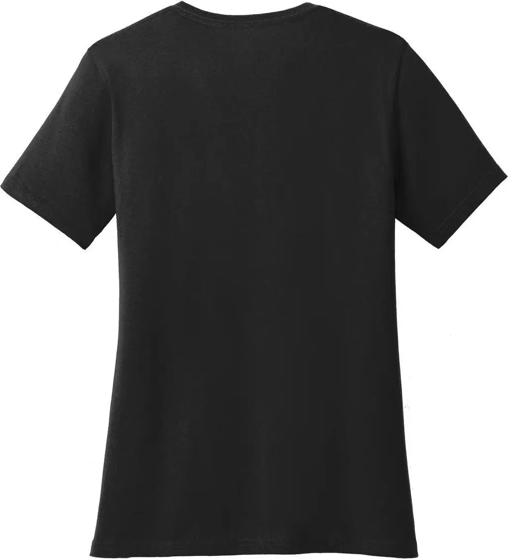 Port & Company Lpc54v co Women’s Core Cotton V-neck Tee - Jet Black