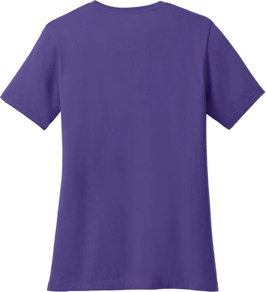 Port & Company Lpc54v co Women’s Core Cotton V-neck Tee - Purple