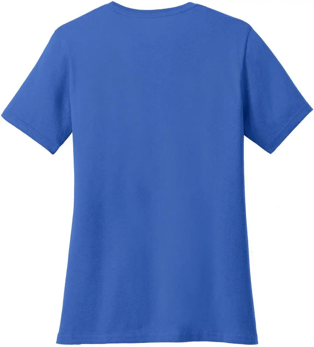 Port & Company Lpc54v co Women’s Core Cotton V-neck Tee - Royal - Ladies Xs
