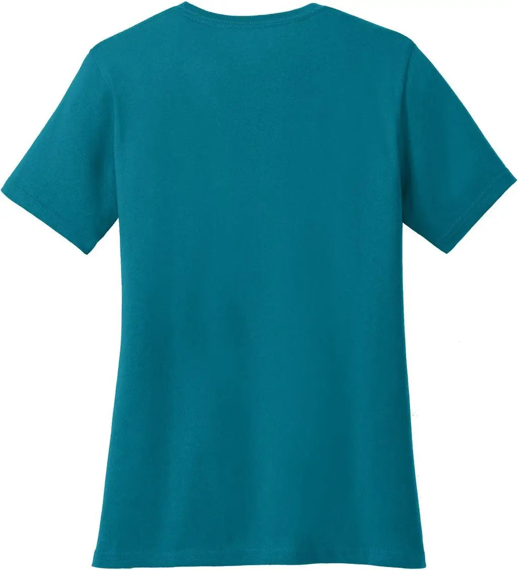 Port & Company Lpc54v co Women’s Core Cotton V-neck Tee - Teal