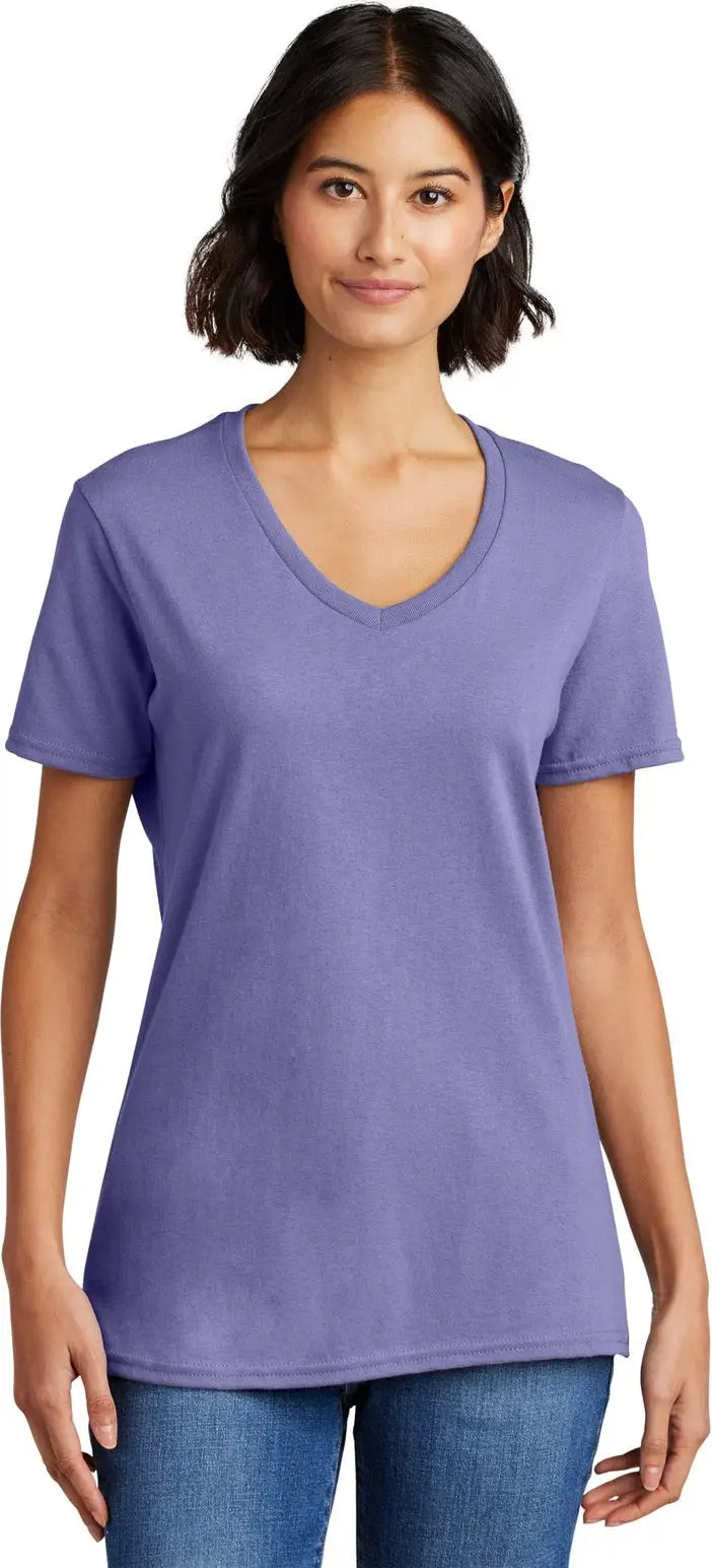 Port & Company Lpc54v co Women’s Core Cotton V-neck Tee - Violet