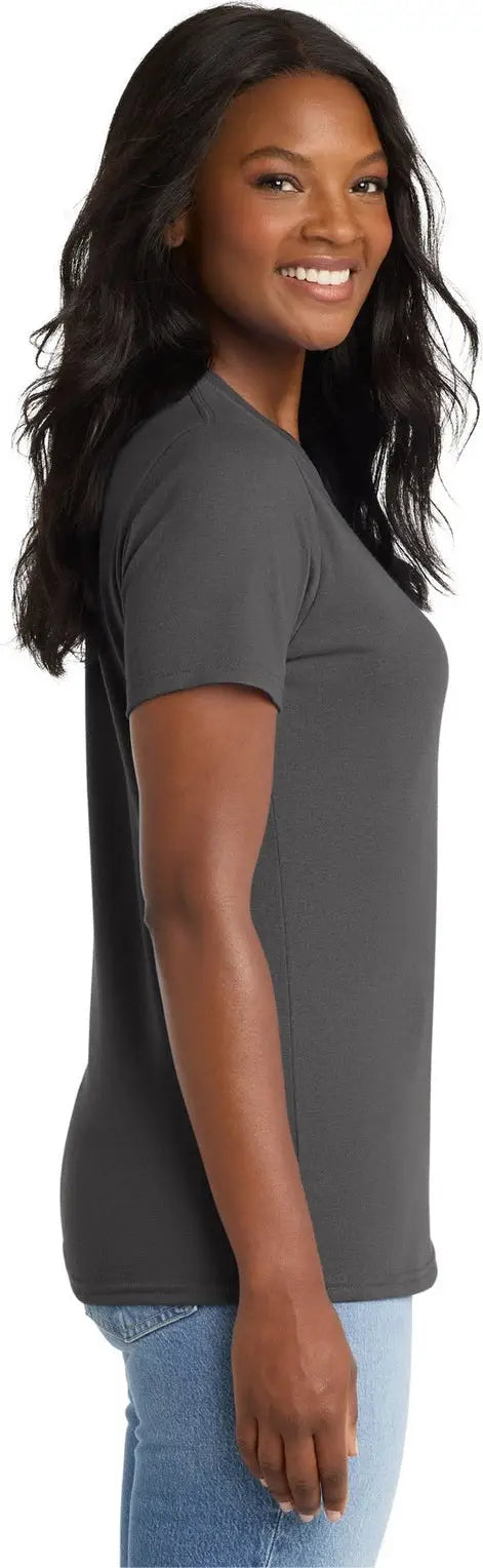 Port & Company Lpc55 co Women’s Core Blend Tee - Charcoal