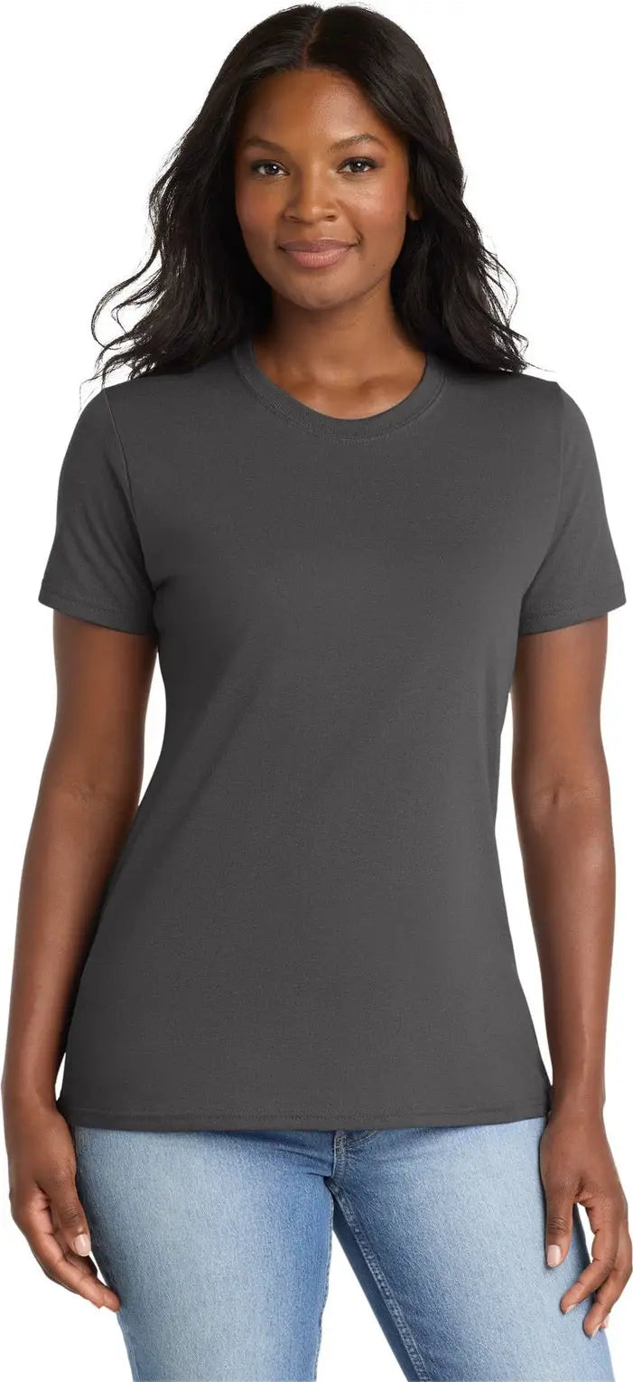 Port & Company Lpc55 co Women’s Core Blend Tee - Charcoal