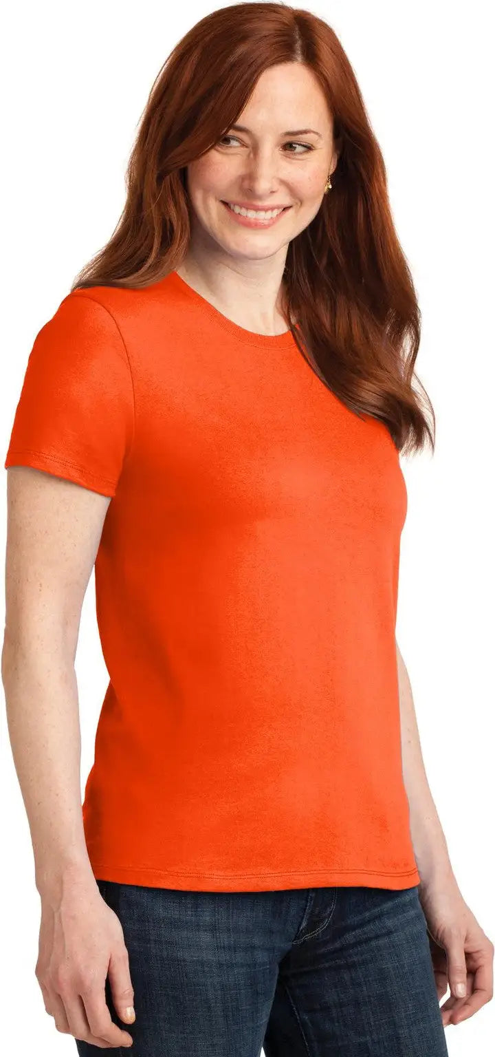 Port & Company Lpc55 co Women’s Core Blend Tee - Safety Orange