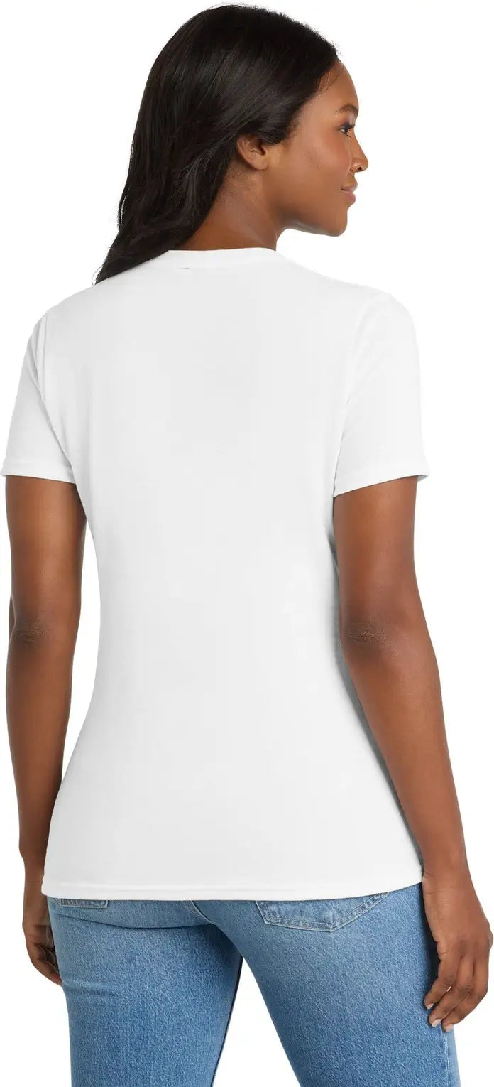 Port & Company Lpc55 co Women’s Core Blend Tee - White