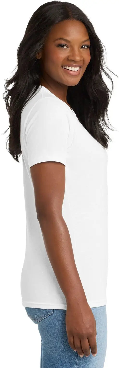 Port & Company Lpc55 co Women’s Core Blend Tee - White