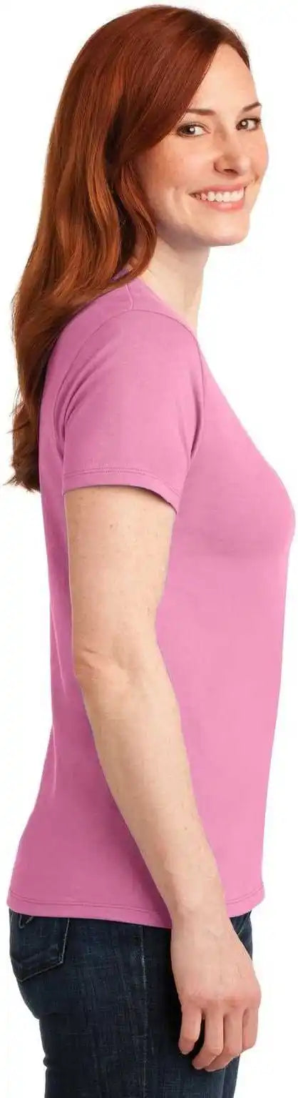 Port &amp; Company Lpc55 Ladies Core Blend Tee - Candy Pink