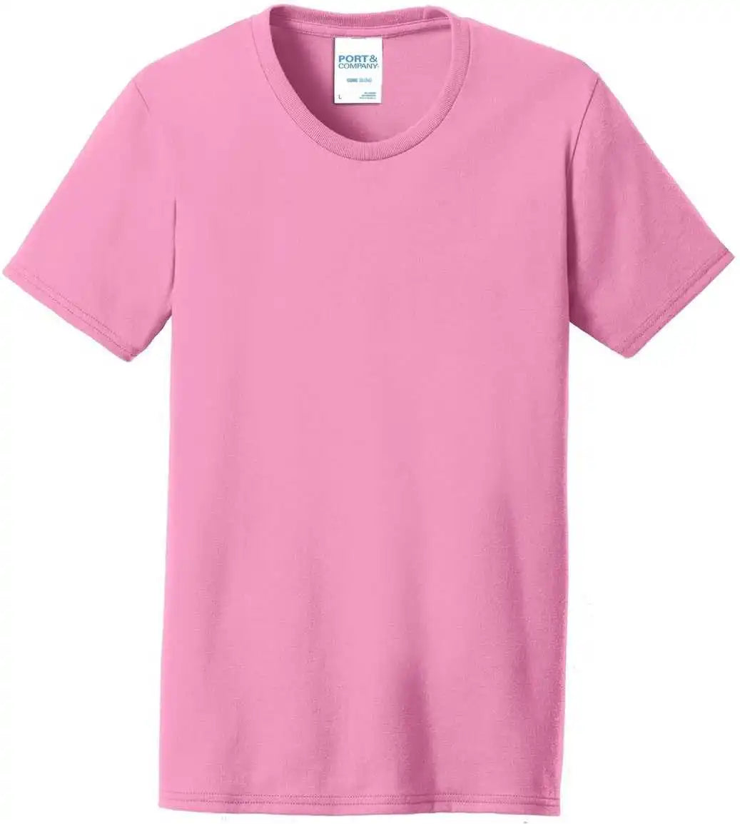 Port &amp; Company Lpc55 Ladies Core Blend Tee - Candy Pink