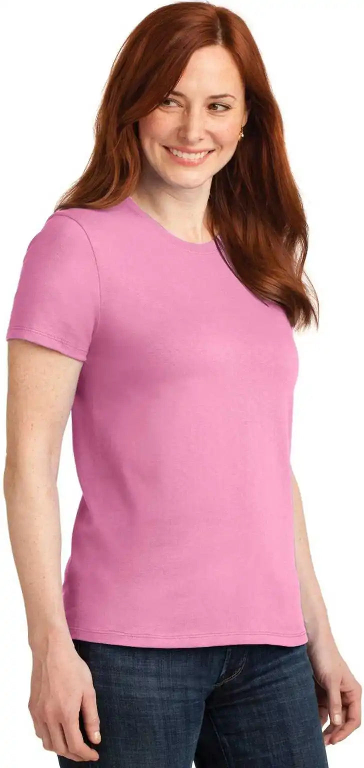 Port &amp; Company Lpc55 Ladies Core Blend Tee - Candy Pink