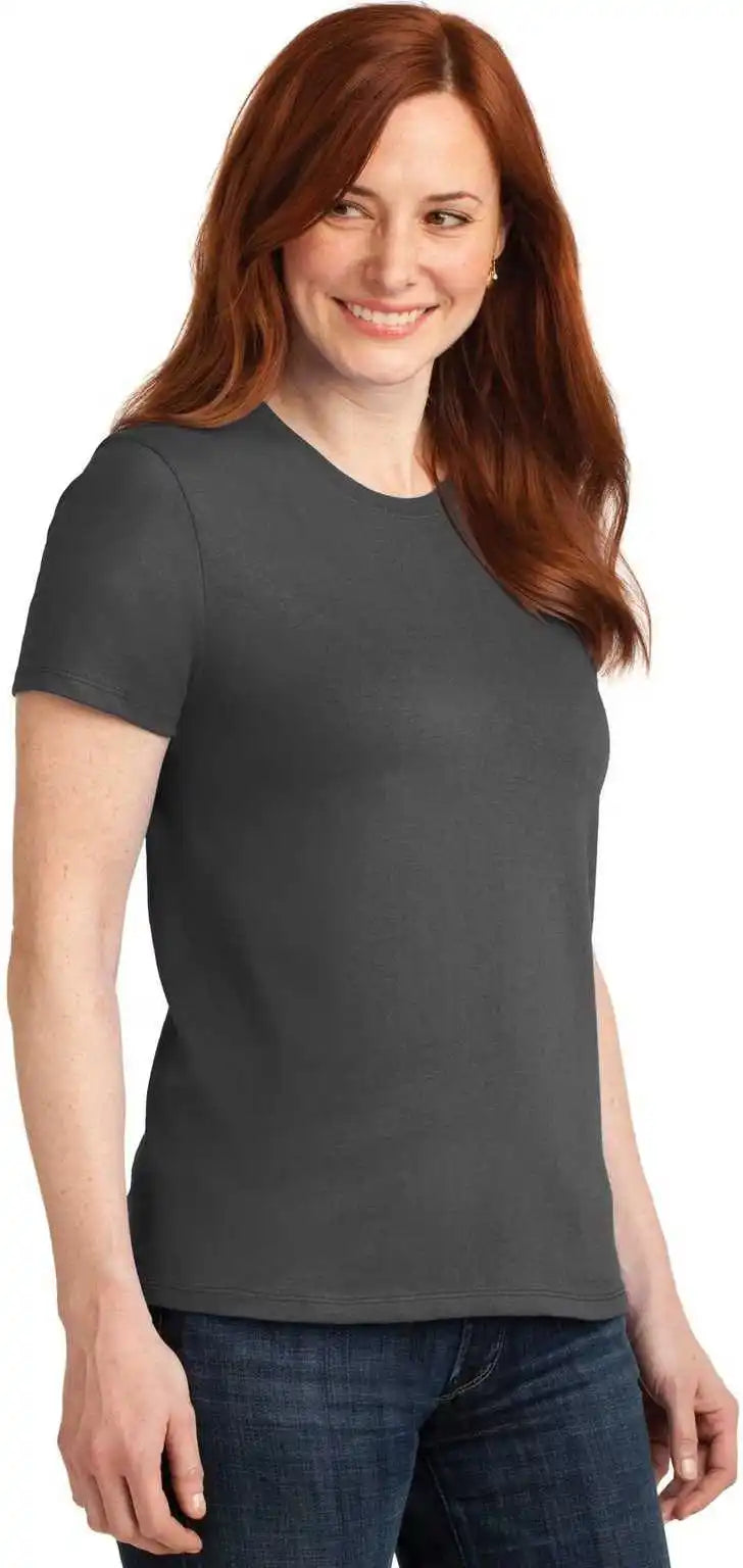 Port &amp; Company Lpc55 Ladies Core Blend Tee Charcoal