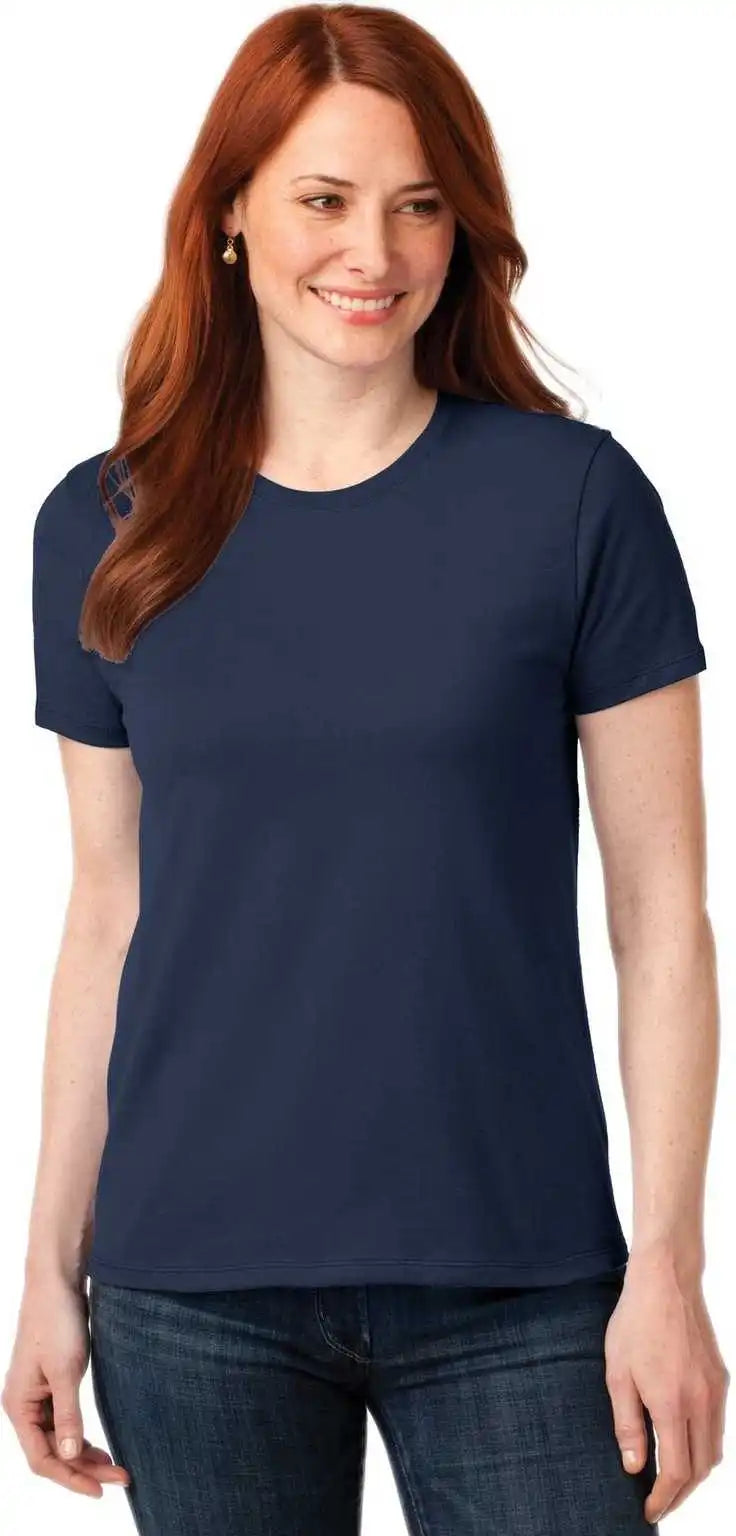 Port & Company Lpc55 Ladies Core Blend Tee Navy