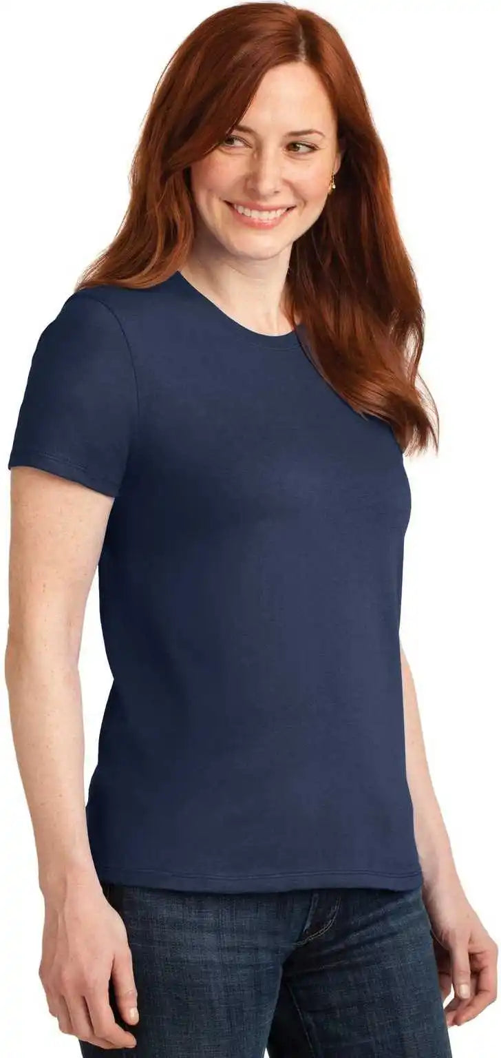 Port &amp; Company Lpc55 Ladies Core Blend Tee Navy