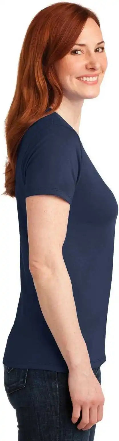 Port &amp; Company Lpc55 Ladies Core Blend Tee Navy