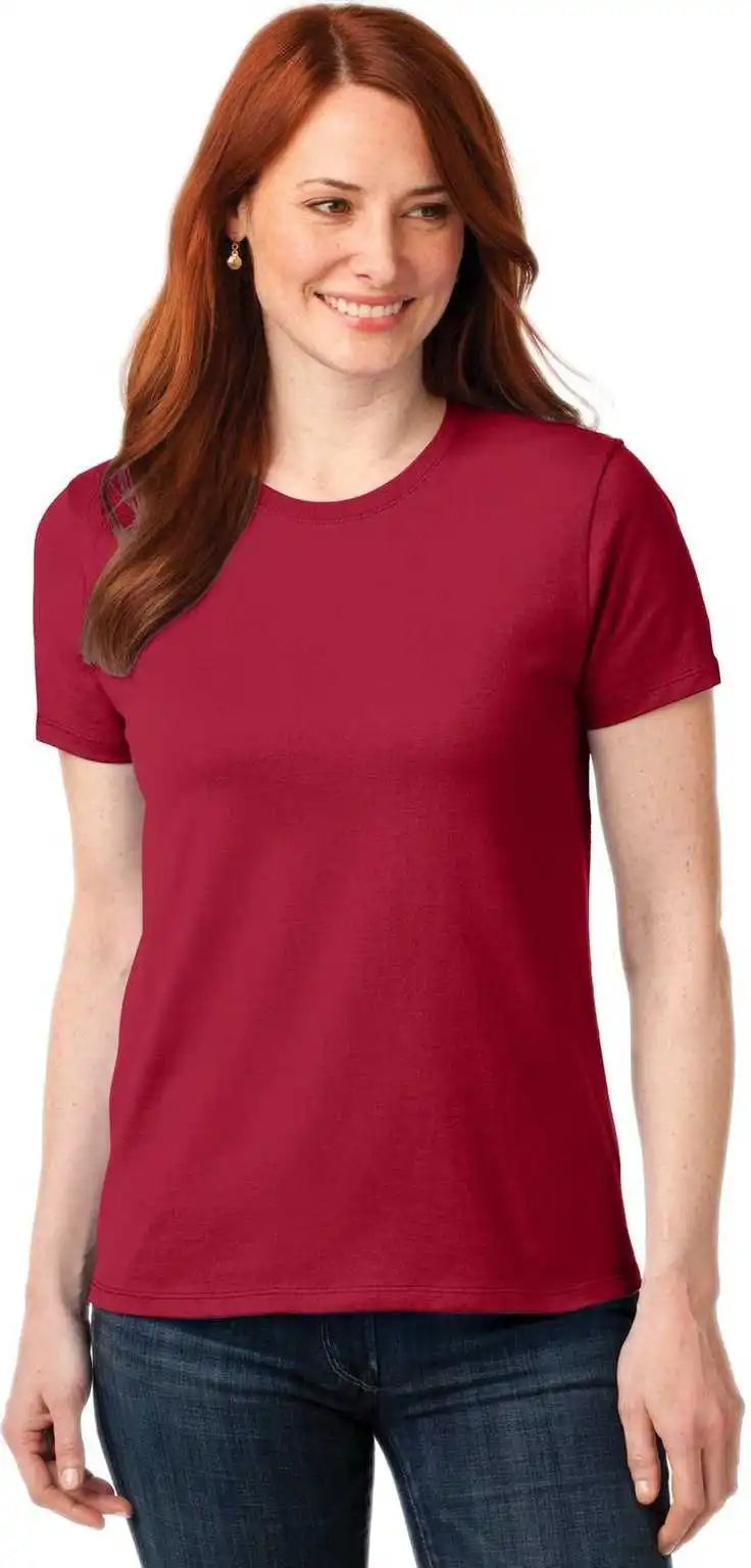Port & Company Lpc55 Ladies Core Blend Tee Red