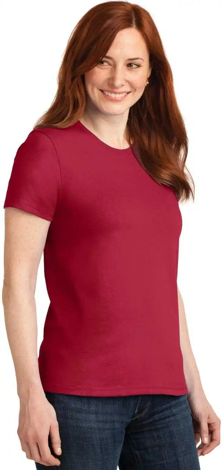 Port &amp; Company Lpc55 Ladies Core Blend Tee Red