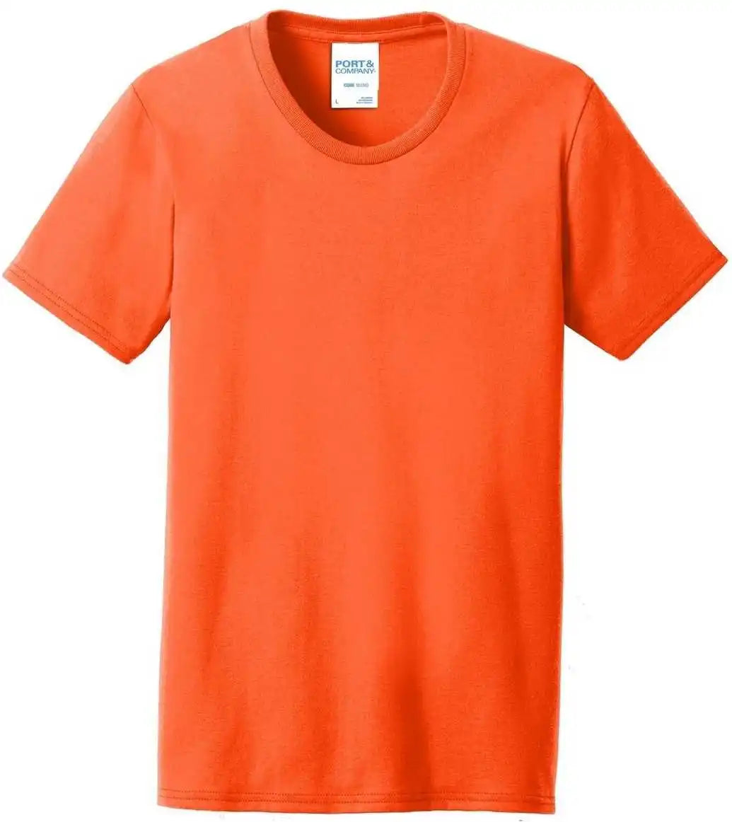 Port &amp; Company Lpc55 Ladies Core Blend Tee - Safety Orange