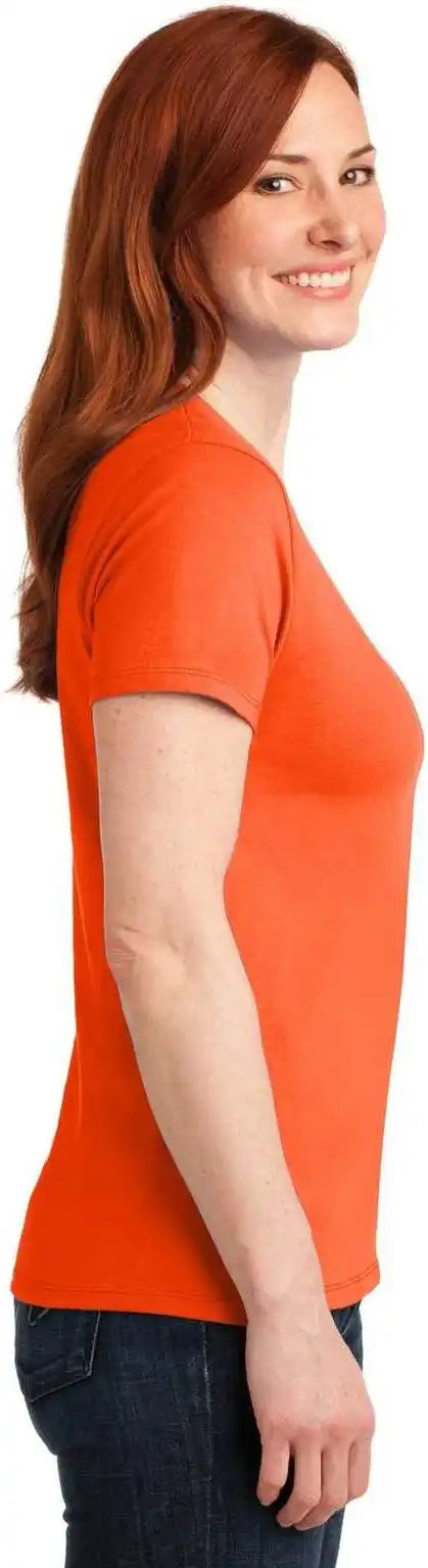 Port &amp; Company Lpc55 Ladies Core Blend Tee - Safety Orange
