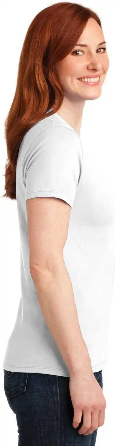 Port &amp; Company Lpc55 Ladies Core Blend Tee White
