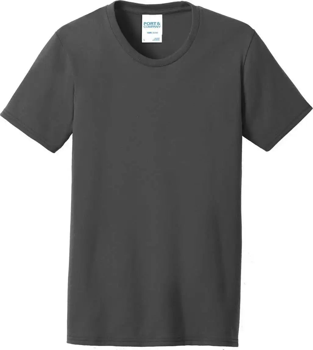 Port & Company Lpc55 Women’s Core Blend Tee - Charcoal