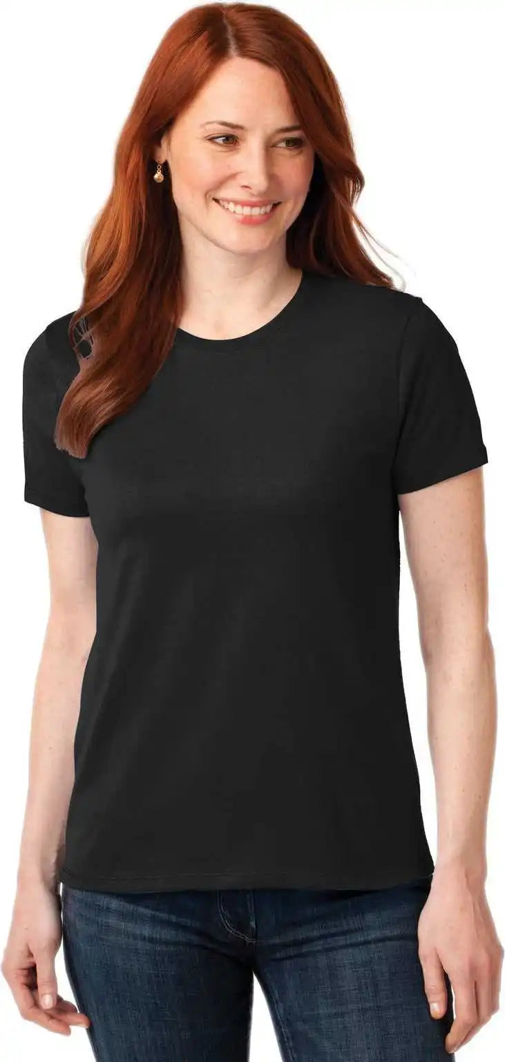 Port & Company Lpc55 Women’s Core Blend Tee - Jet Black