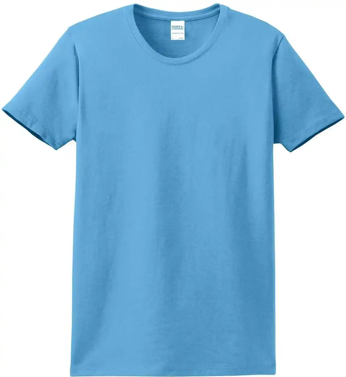 Port &amp; Company Lpc61 Ladies Essential Tee Aquatic Blue