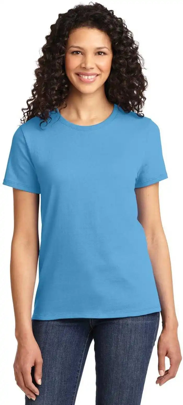 Port &amp; Company Lpc61 Ladies Essential Tee Aquatic Blue