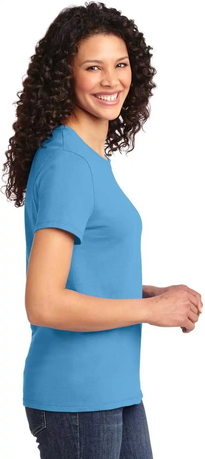 Port &amp; Company Lpc61 Ladies Essential Tee Aquatic Blue