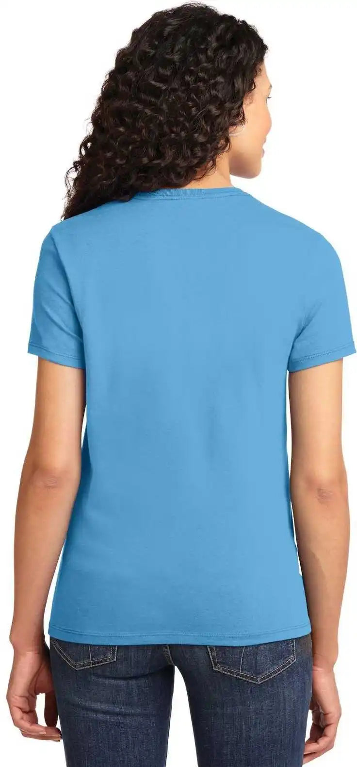 Port &amp; Company Lpc61 Ladies Essential Tee Aquatic Blue