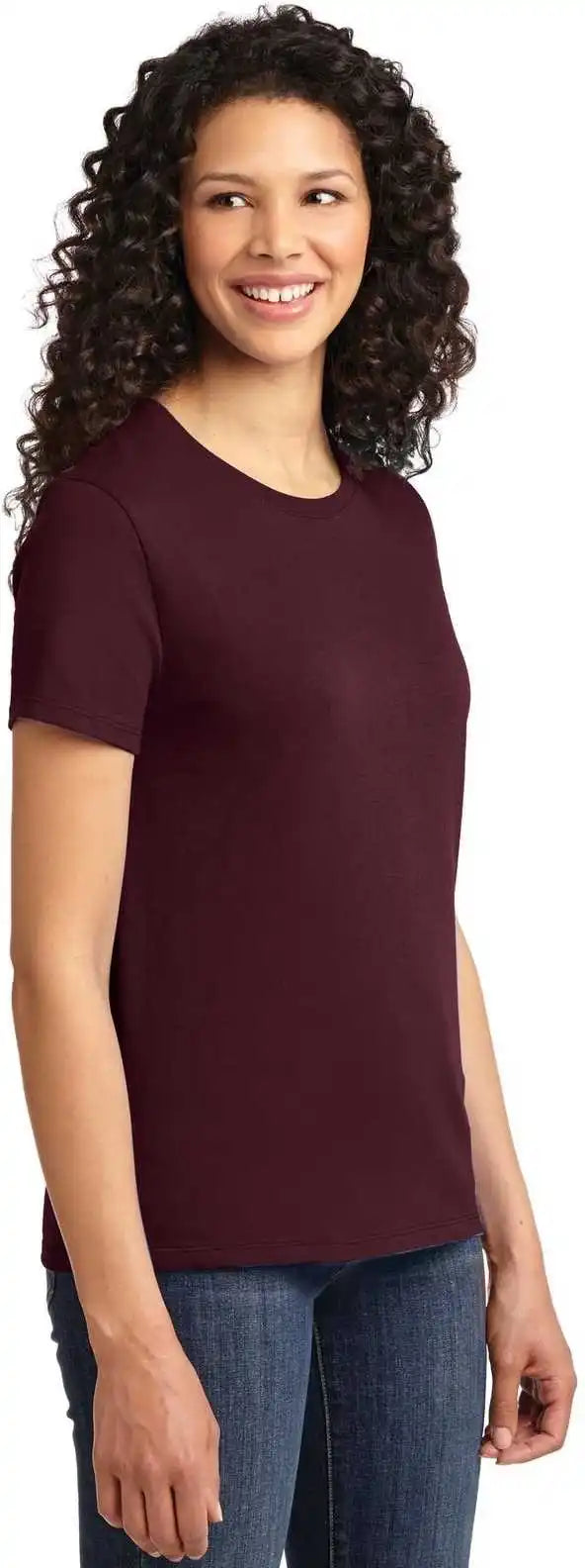 Port &amp; Company Lpc61 Ladies Essential Tee Athletic Maroon
