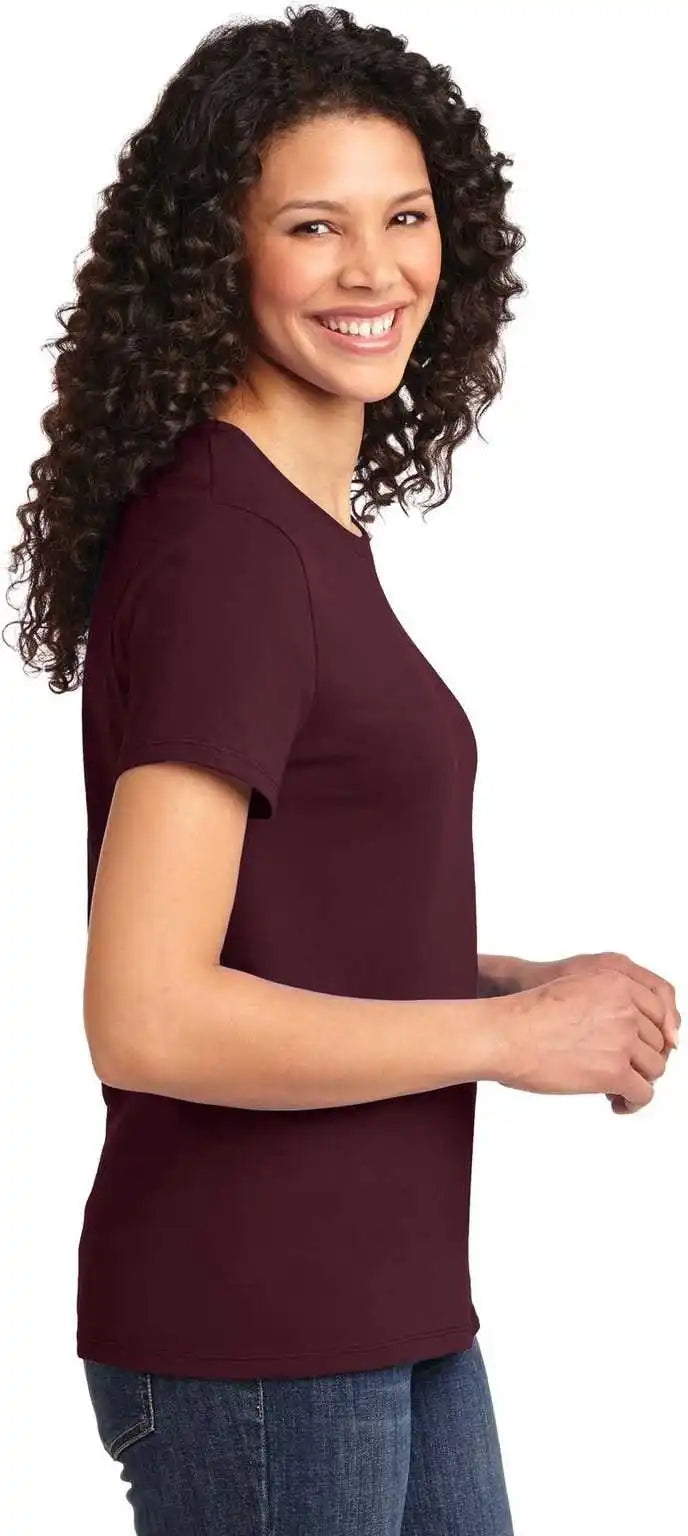 Port &amp; Company Lpc61 Ladies Essential Tee Athletic Maroon
