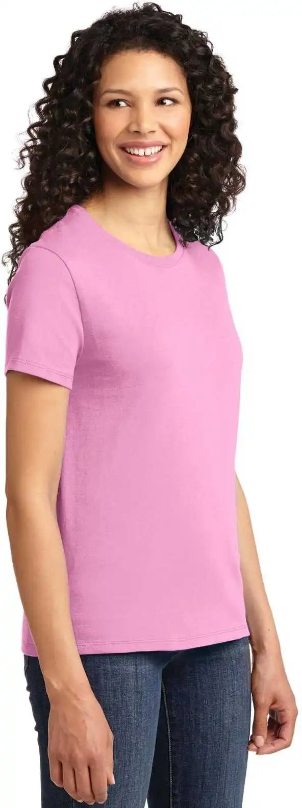 Port &amp; Company Lpc61 Ladies Essential Tee Candy Pink