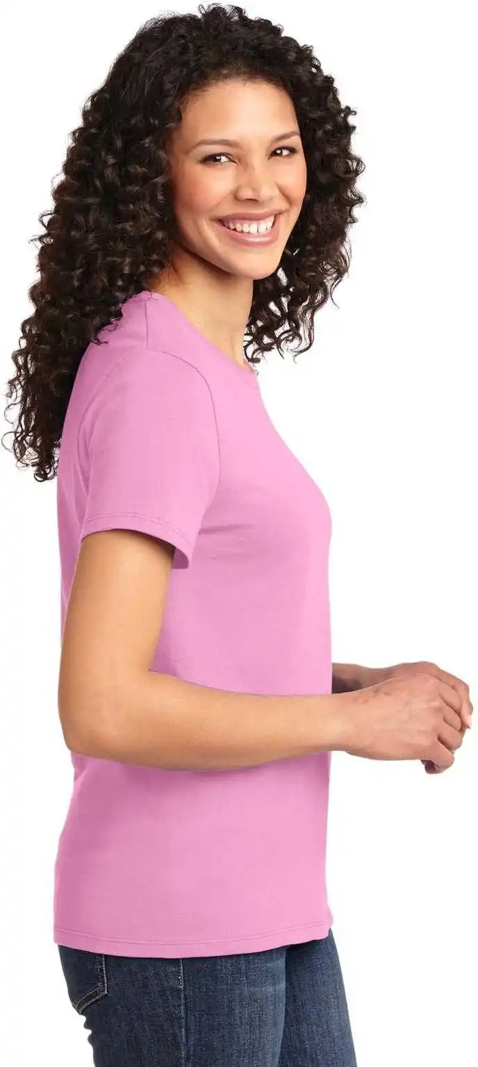 Port &amp; Company Lpc61 Ladies Essential Tee Candy Pink