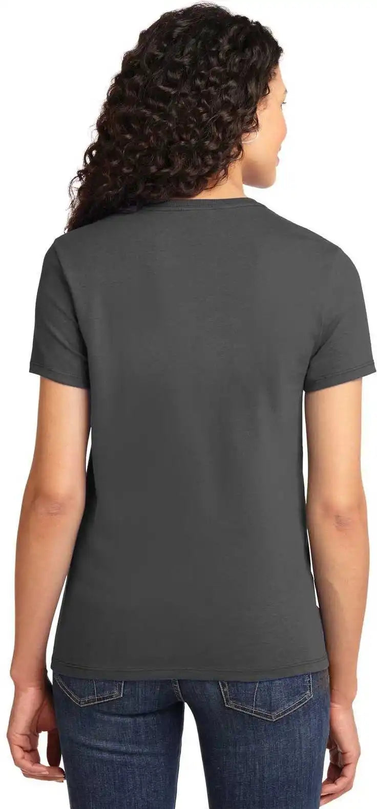 Port &amp; Company Lpc61 Ladies Essential Tee Charcoal
