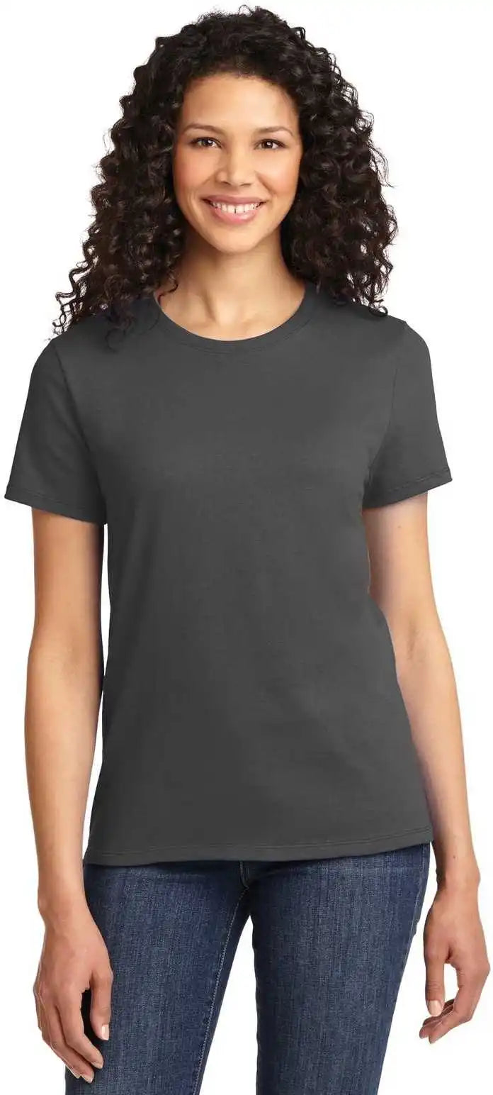 Port &amp; Company Lpc61 Ladies Essential Tee Charcoal