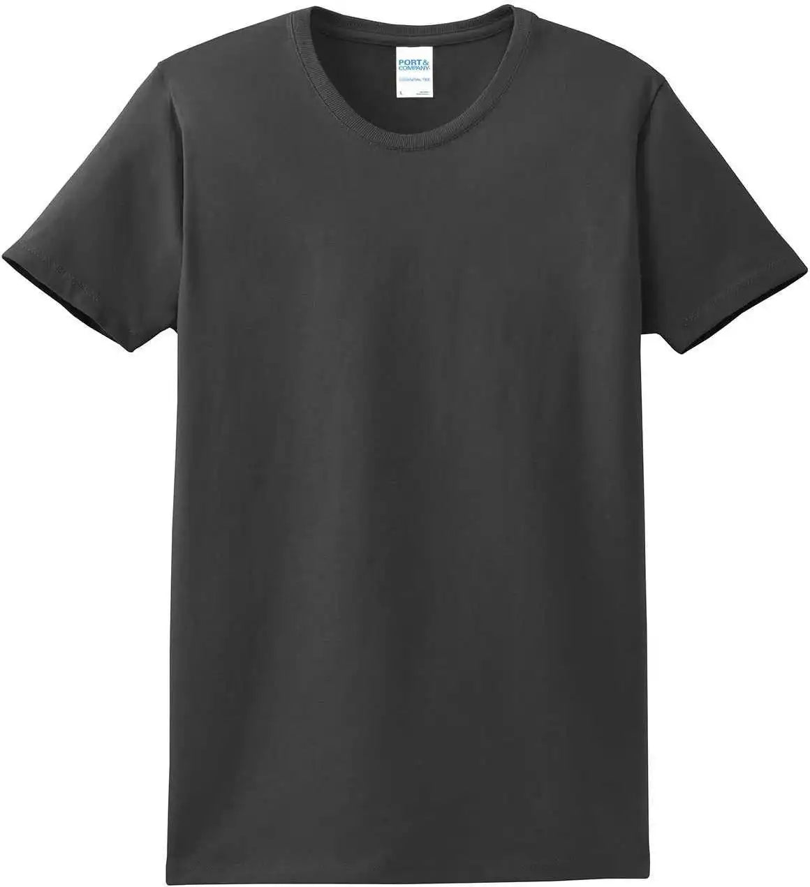 Port &amp; Company Lpc61 Ladies Essential Tee Charcoal