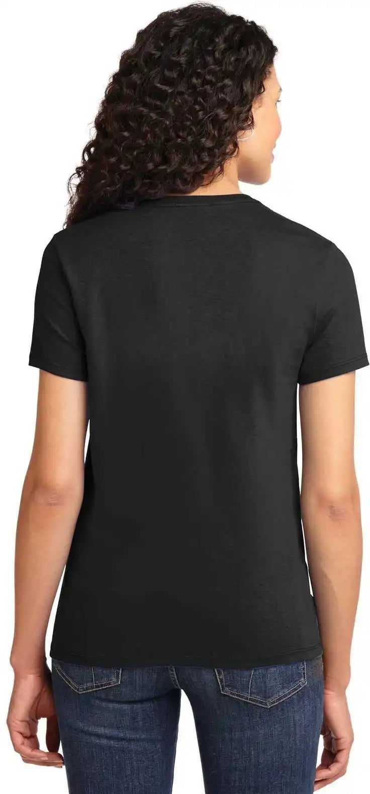 Port &amp; Company Lpc61 Ladies Essential Tee Jet Black