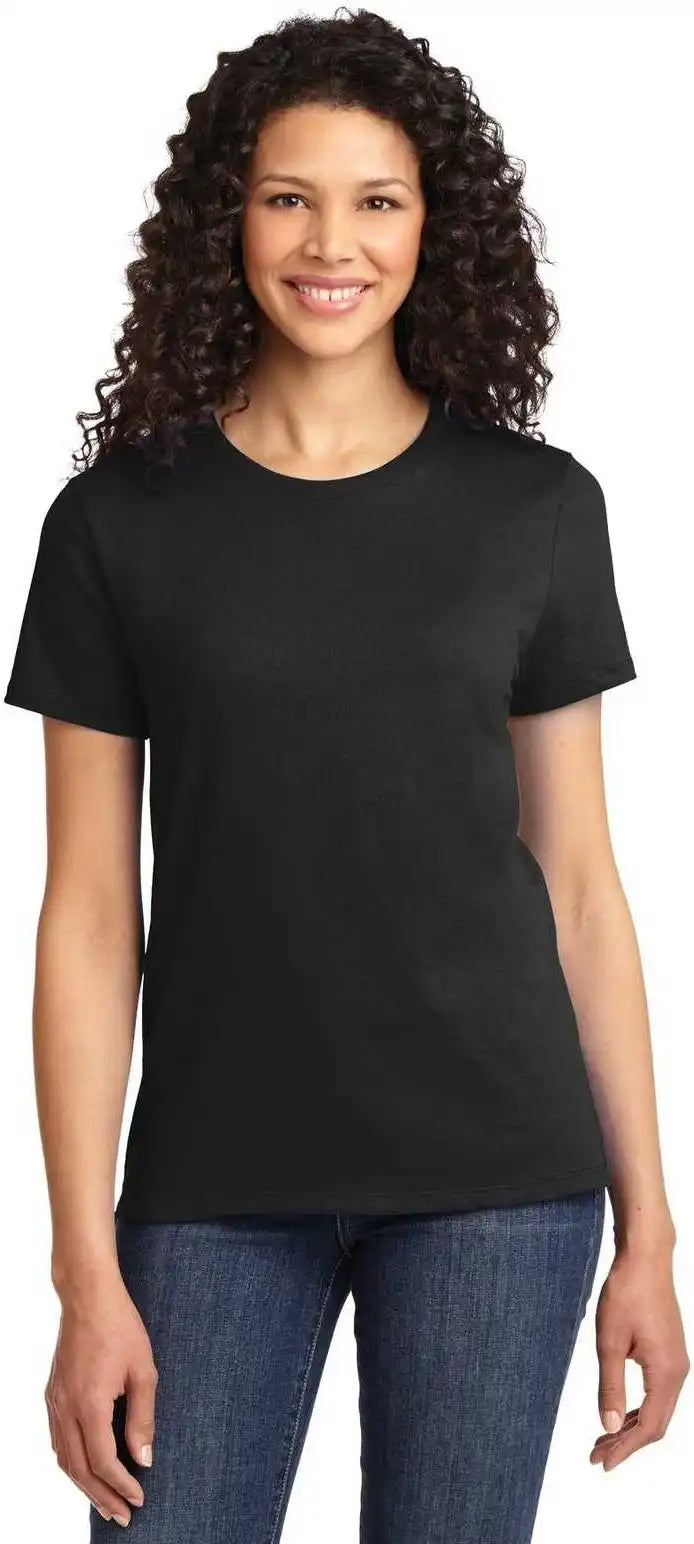 Port &amp; Company Lpc61 Ladies Essential Tee Jet Black