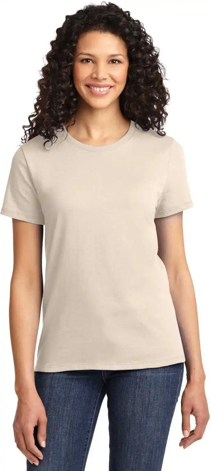 Port &amp; Company Lpc61 Ladies Essential Tee Natural