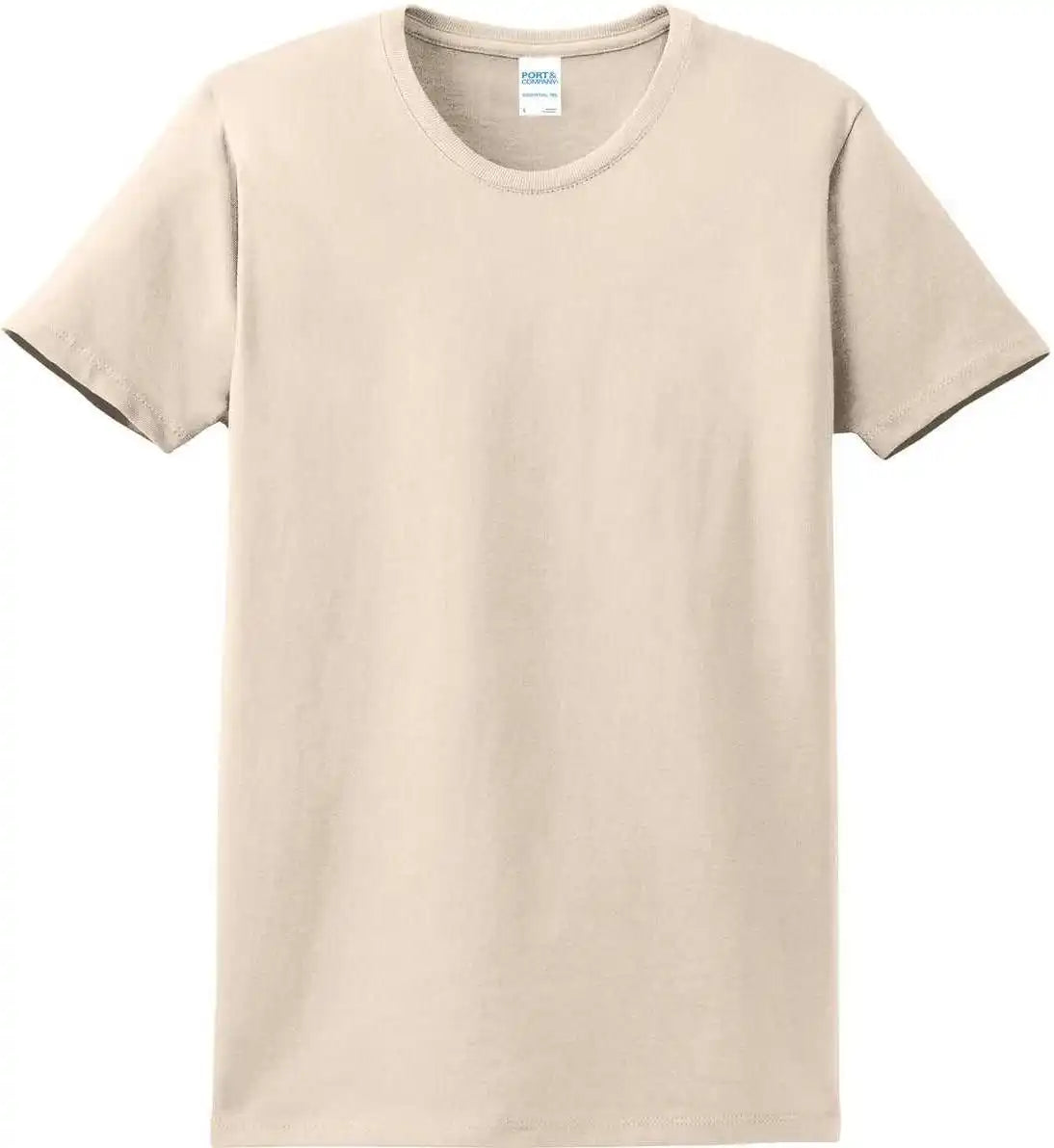 Port &amp; Company Lpc61 Ladies Essential Tee Natural