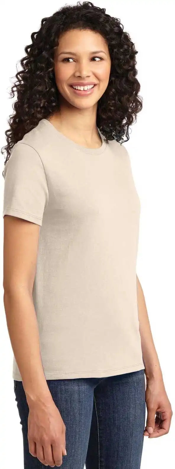 Port &amp; Company Lpc61 Ladies Essential Tee Natural