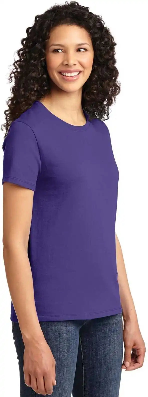 Port &amp; Company Lpc61 Ladies Essential Tee Purple