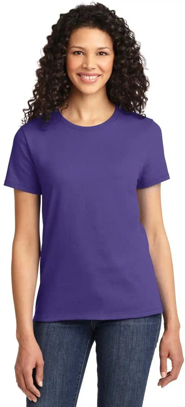Port &amp; Company Lpc61 Ladies Essential Tee Purple