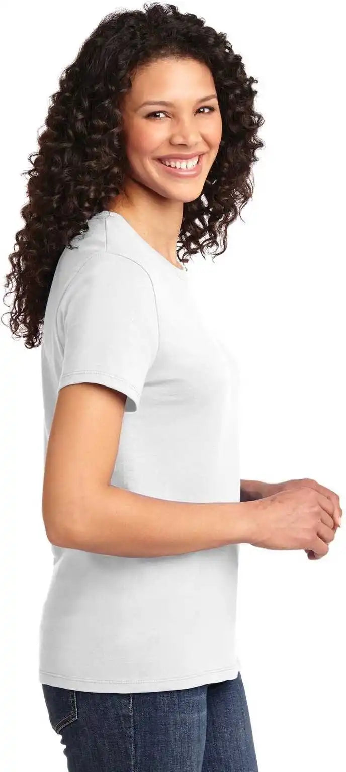 Port & Company Lpc61 Ladies Essential Tee - White