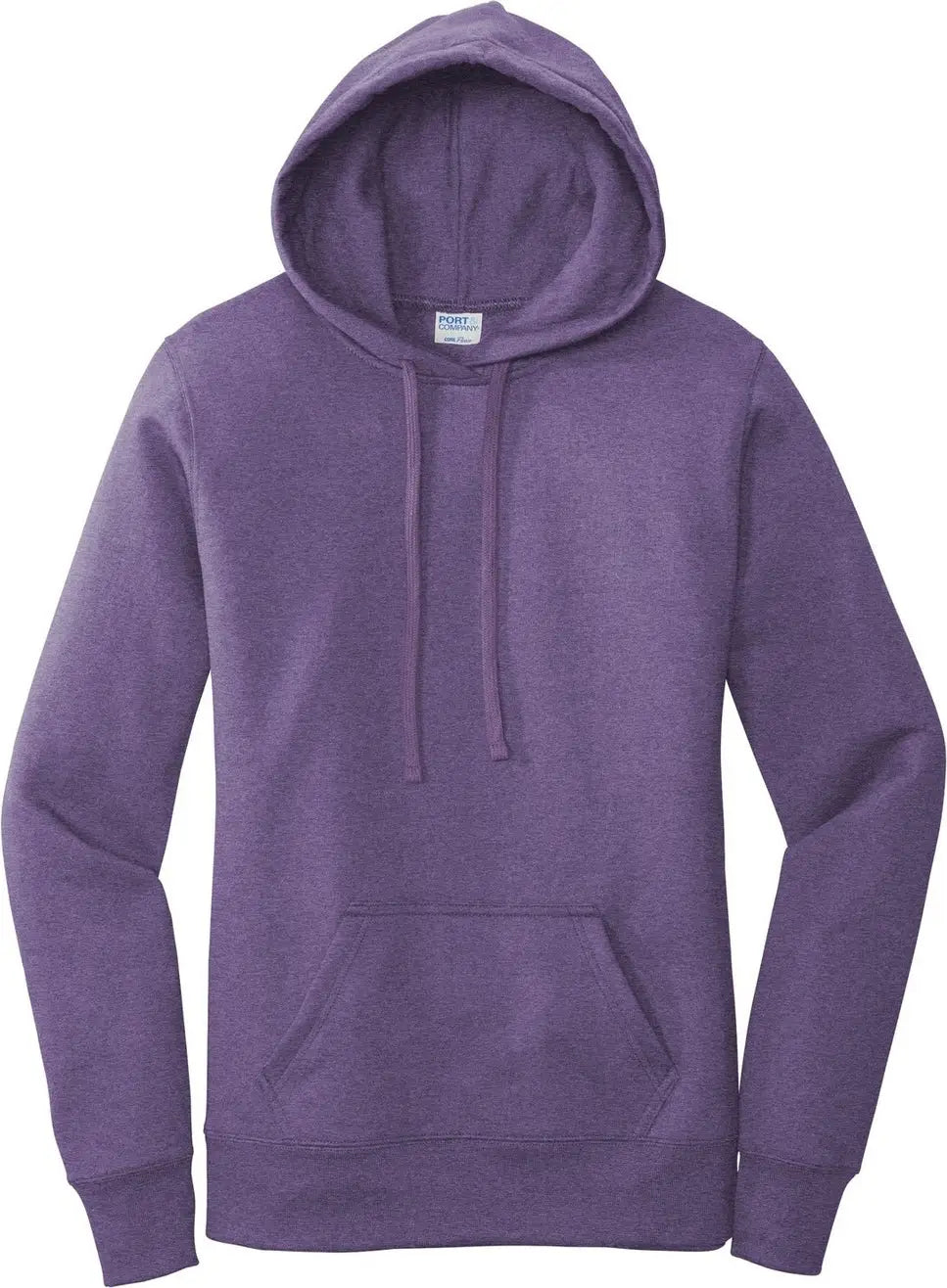 Port & Company Lpc78h co Women’s Core Fleece Pullover Hooded Sweatshirt - Heather Purple
