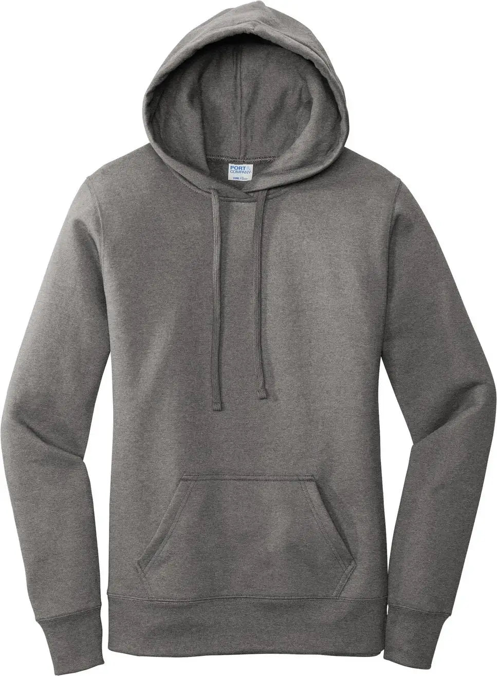 Port & Company Lpc78h co Women’s Core Fleece Pullover Hooded Sweatshirt - Graphite Heather
