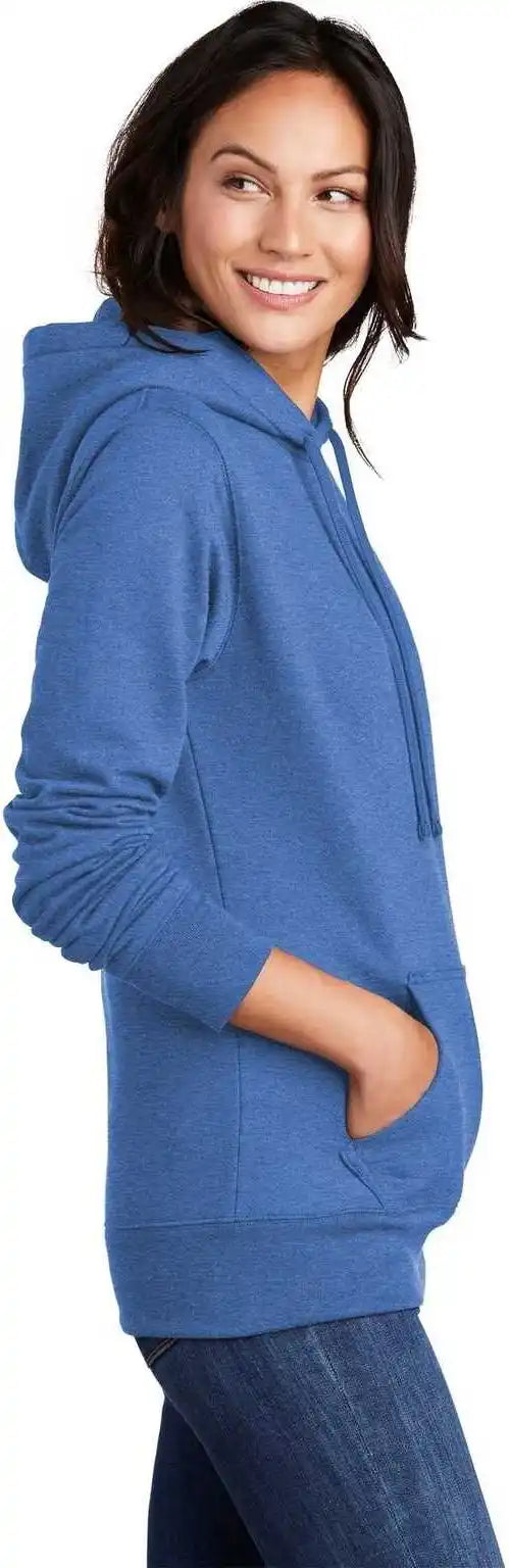 Port &amp; Company Lpc78h Ladies Core Fleece Pullover Hooded Sweatshirt Heather Royal