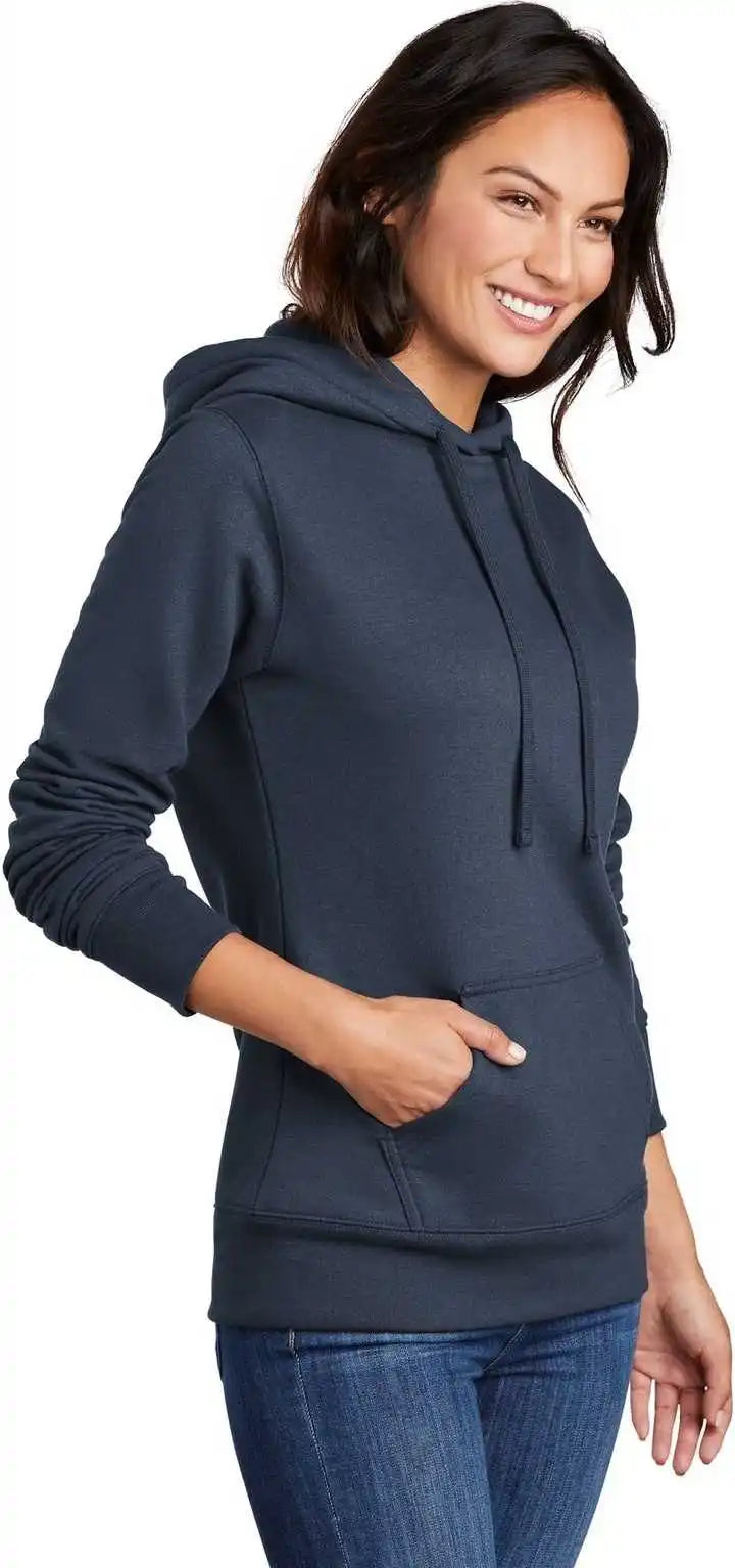 Port &amp; Company Lpc78h Ladies Core Fleece Pullover Hooded Sweatshirt Navy